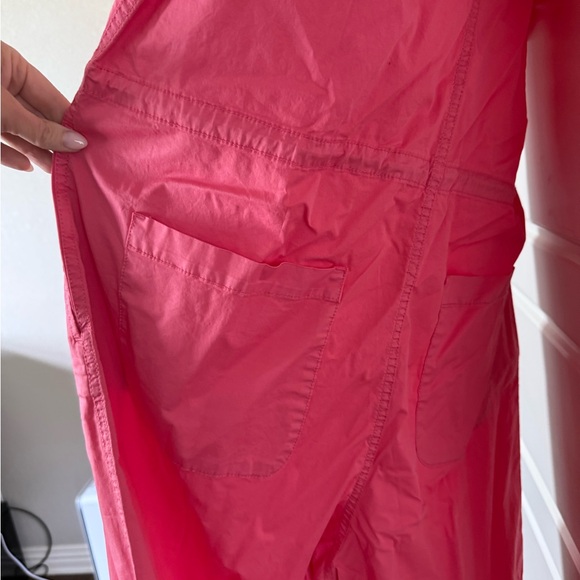 Pistola Pink Casual Jumpsuit with Short Sleeves - Picture 3 of 3